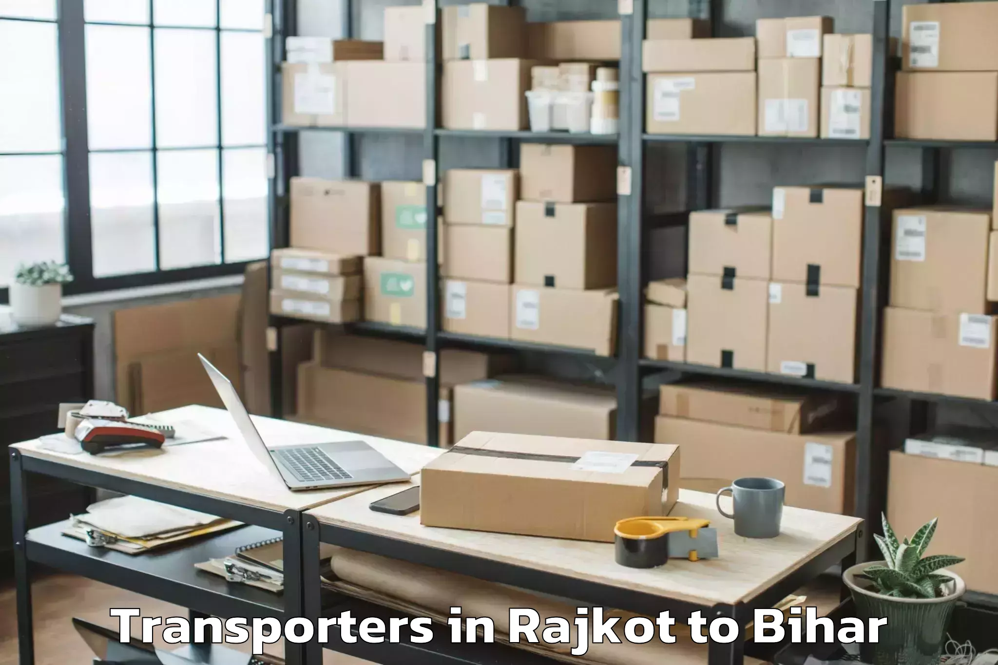 Top Rajkot to Raghunathpur Buxar Transporters Available